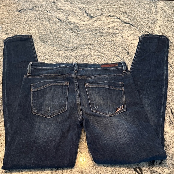 Express Denim Jeans in Deep Blue- Mua- Midrise 6R - Picture 5 of 6